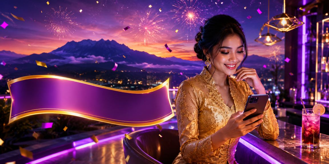 Pengguna mudah alih berbaju kebaya di Sabah mengakses platform loteri pelita888
